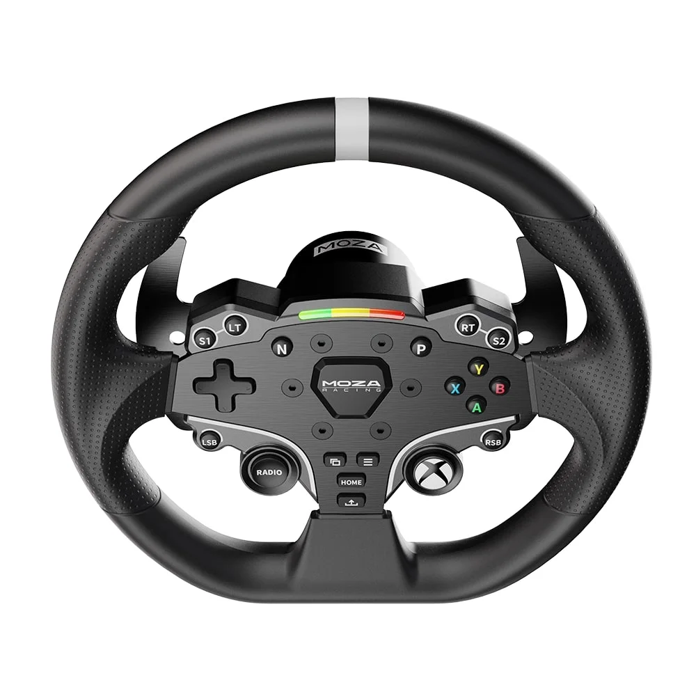 MOZA ESX steering wheel with Xbox button layout, front view
